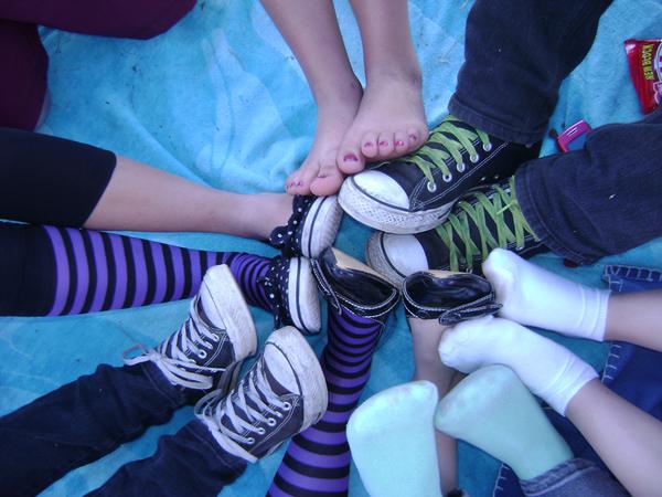 Emo girls feet